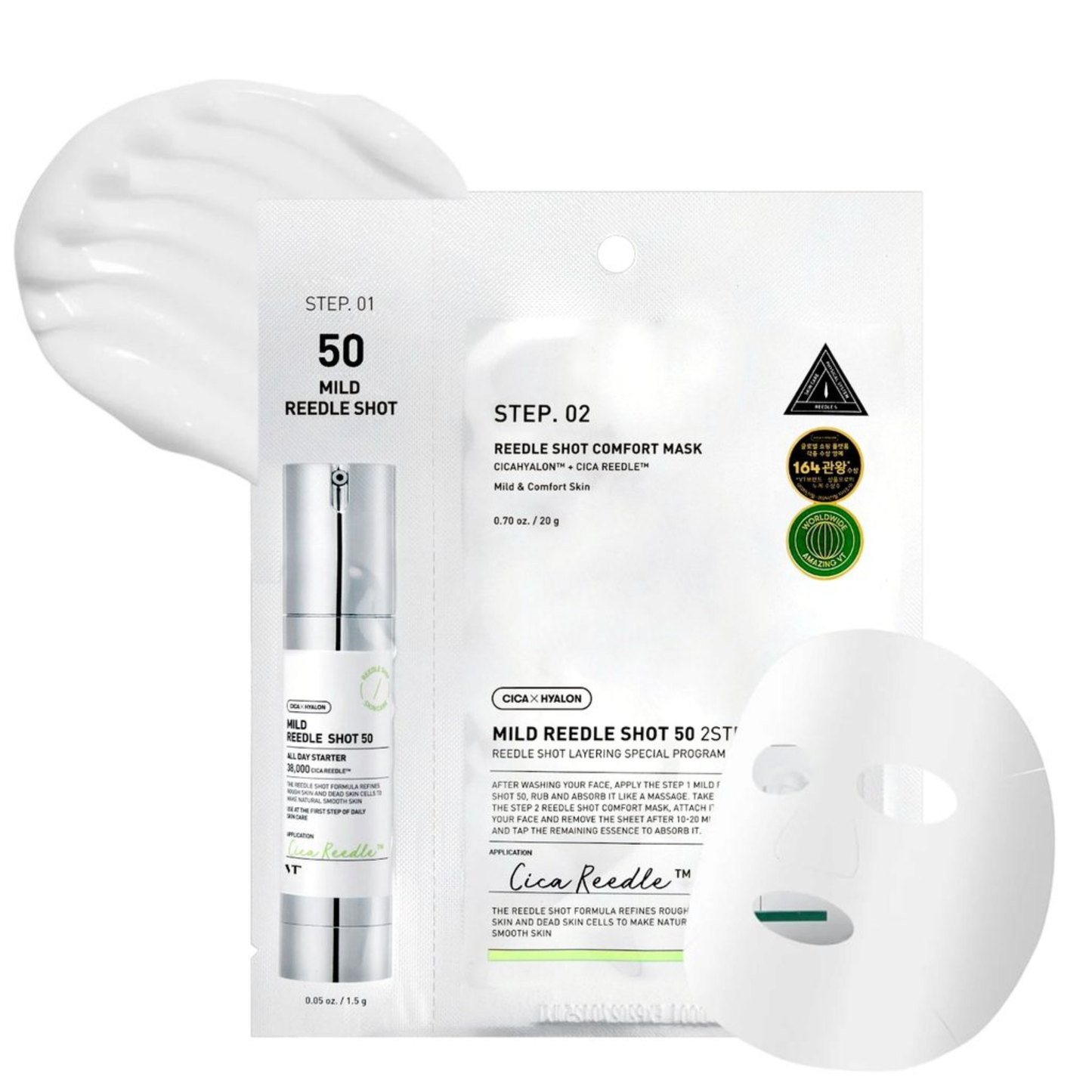 VT Cosmetics Mild Reedle Shot 50 2-Step Mask