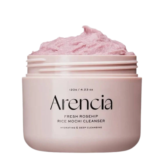 Arencia Rosehip Brightening Rice Mochi Face Cleanser & Daily Scrub