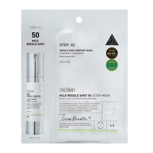 VT Cosmetics Mild Reedle Shot 50 2-Step Mask